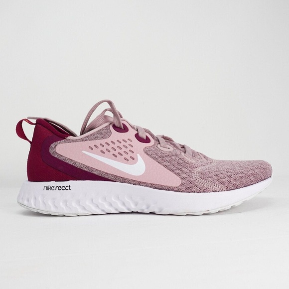Nike Legend React Womens Plum Chalk White Berry Running Shoe
